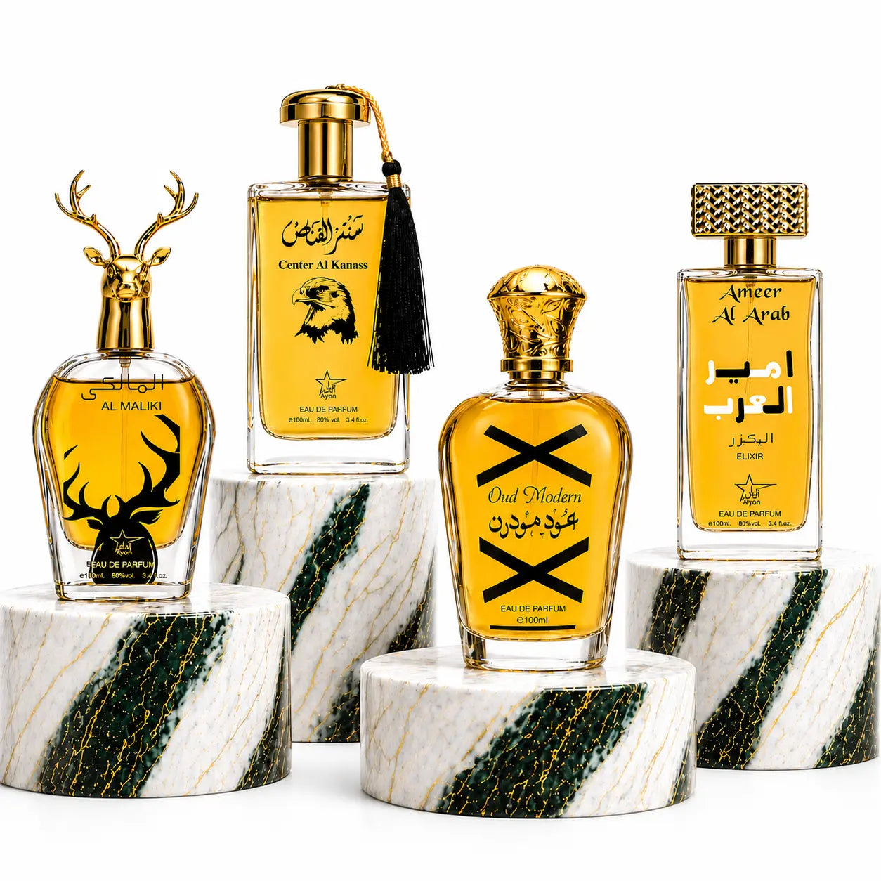 SET 4 - Al Maliki + Center Al Kanass + Oud Modern + Ameer Al Arab Elixir