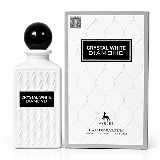 Crystal White Diamonds parfum bărbătesc 100 ml cu cardamom, ceai și lemn de santal