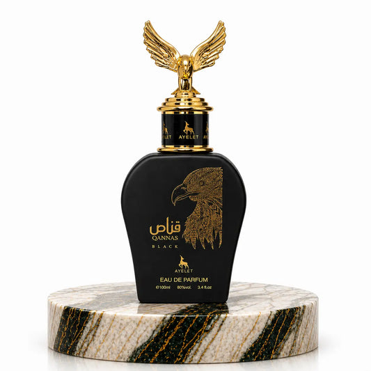 Qannas Black - Parfum Barbatesc 100 ml Prezentare