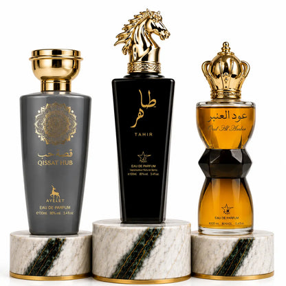 SET 3 - Qissat Hub Grey + Tahir + Oud Al Khashab