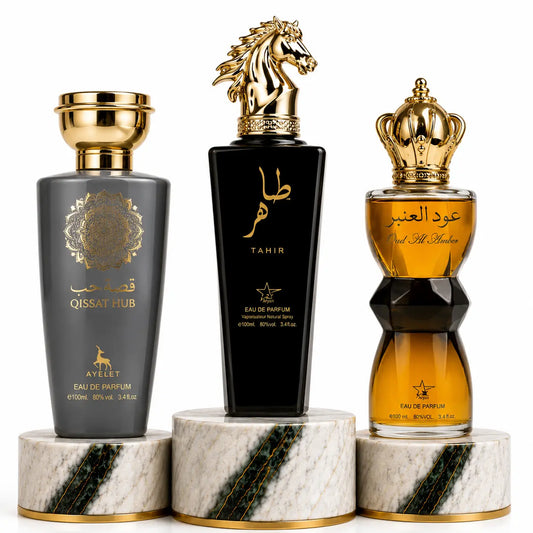 SET 3 - Qissat Hub Grey + Tahir + Oud Al Khashab