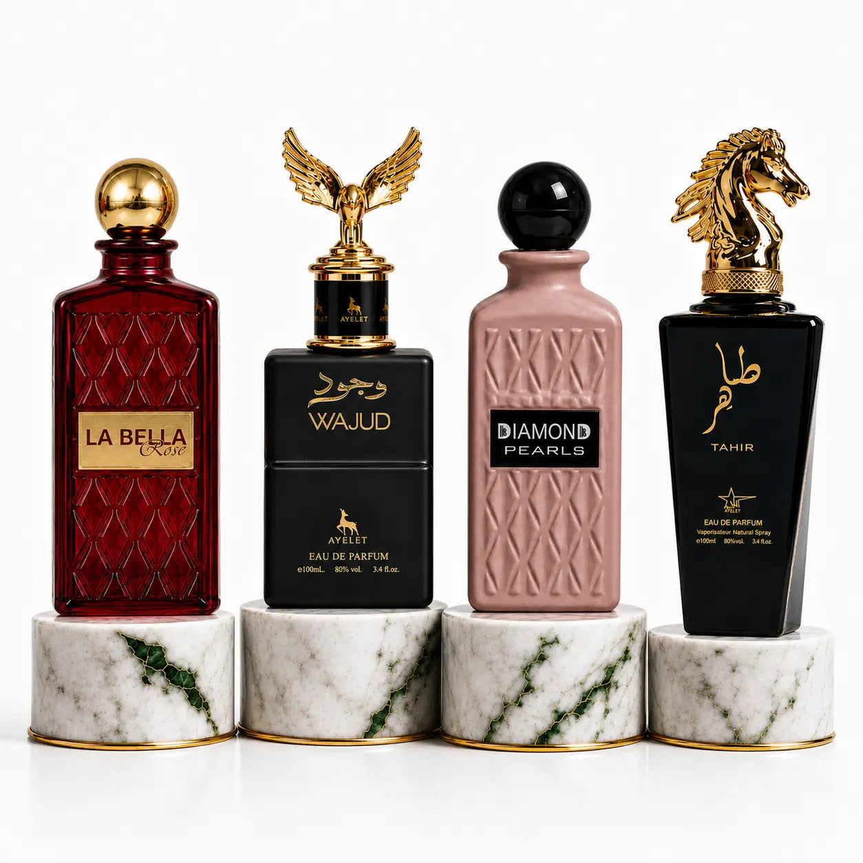 SET 4 - La Bella Rose + Wajud + Diamond Pearls + Tahir