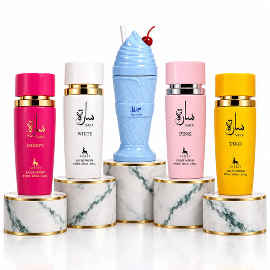 SET 5 - Jam Jam Azzuro + Sara (Candy + Two + White + Pink)
