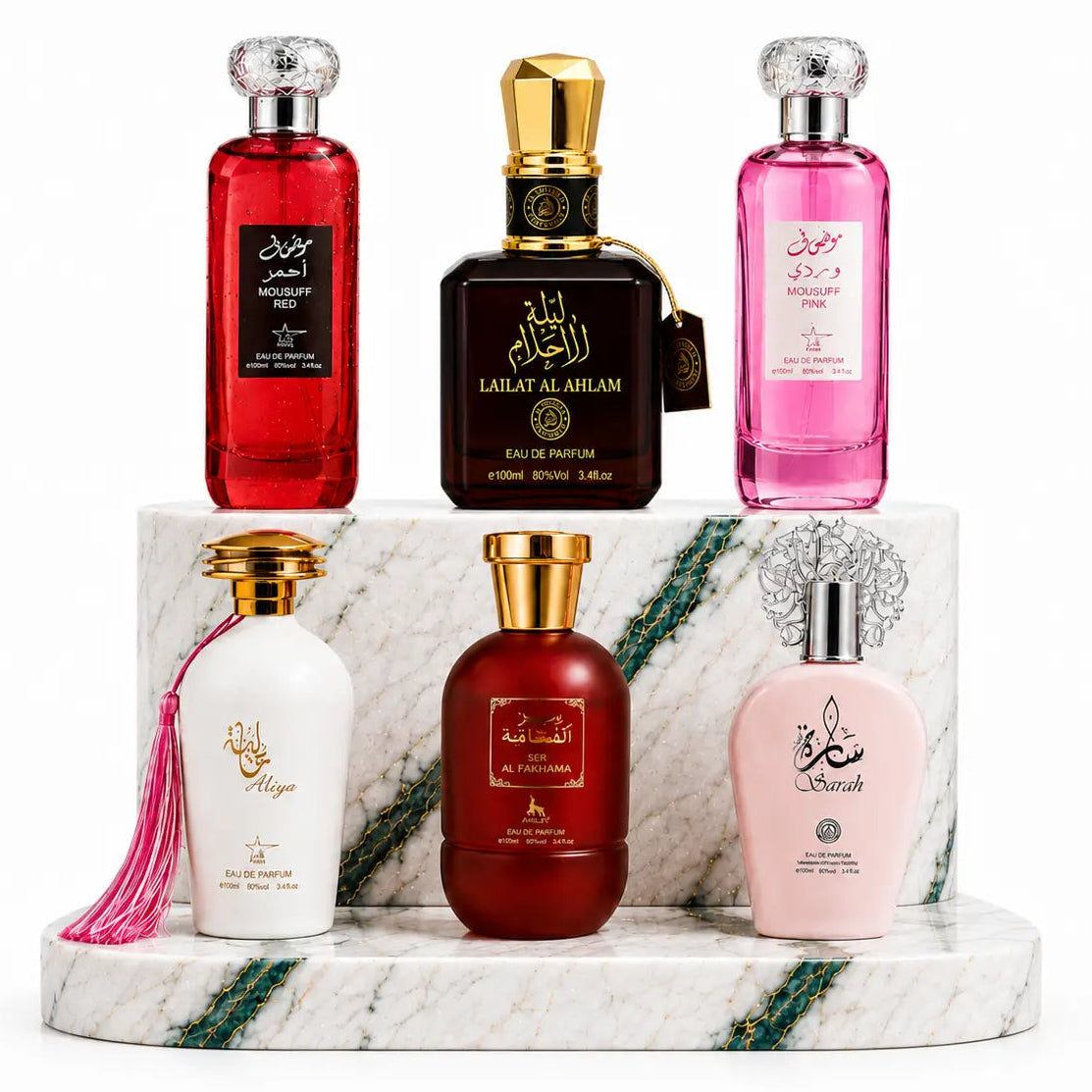 SET 6 - Aliya + Ser Al Fakhama + Sarah + Lailat + Mousuff (Red+Pink)