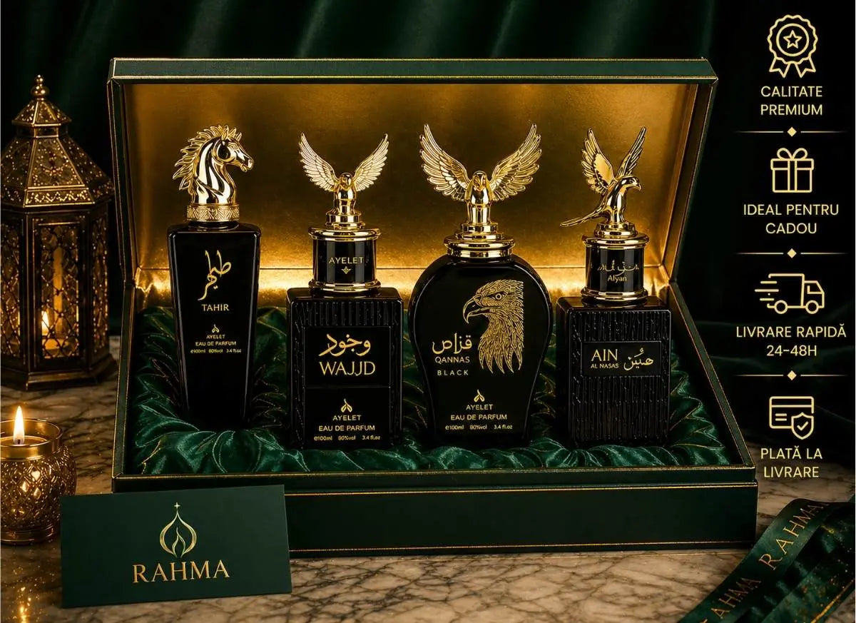 Seturi premium de parfumuri arabesti de dama, de barbat sau mixte Rahma